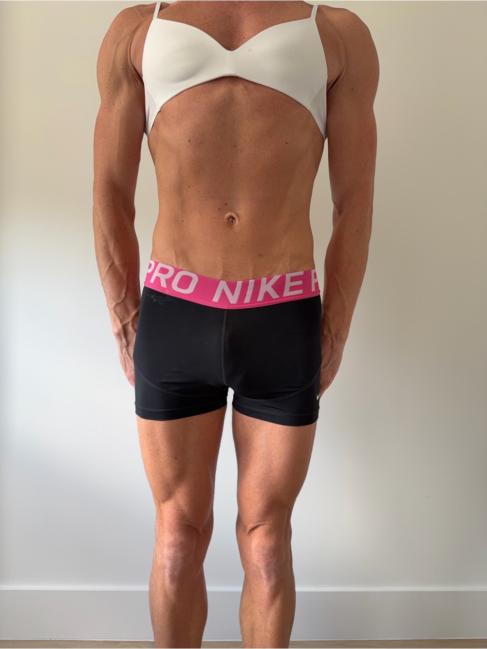 Nike Pro Women’s Black Pink Shorts Size S